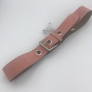 Merona Suede Leather Pink Belt